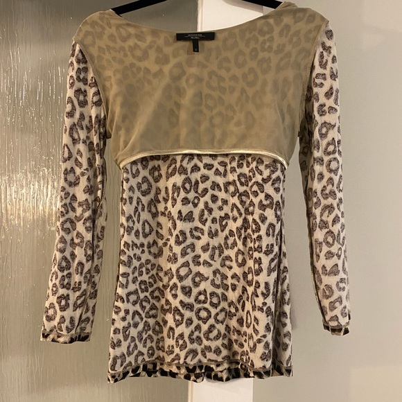 Weekend Maxmara Cheetah Leopard Print Long Sleeve Blouse, Top, Size Small, NWOT - Picture 9 of 9